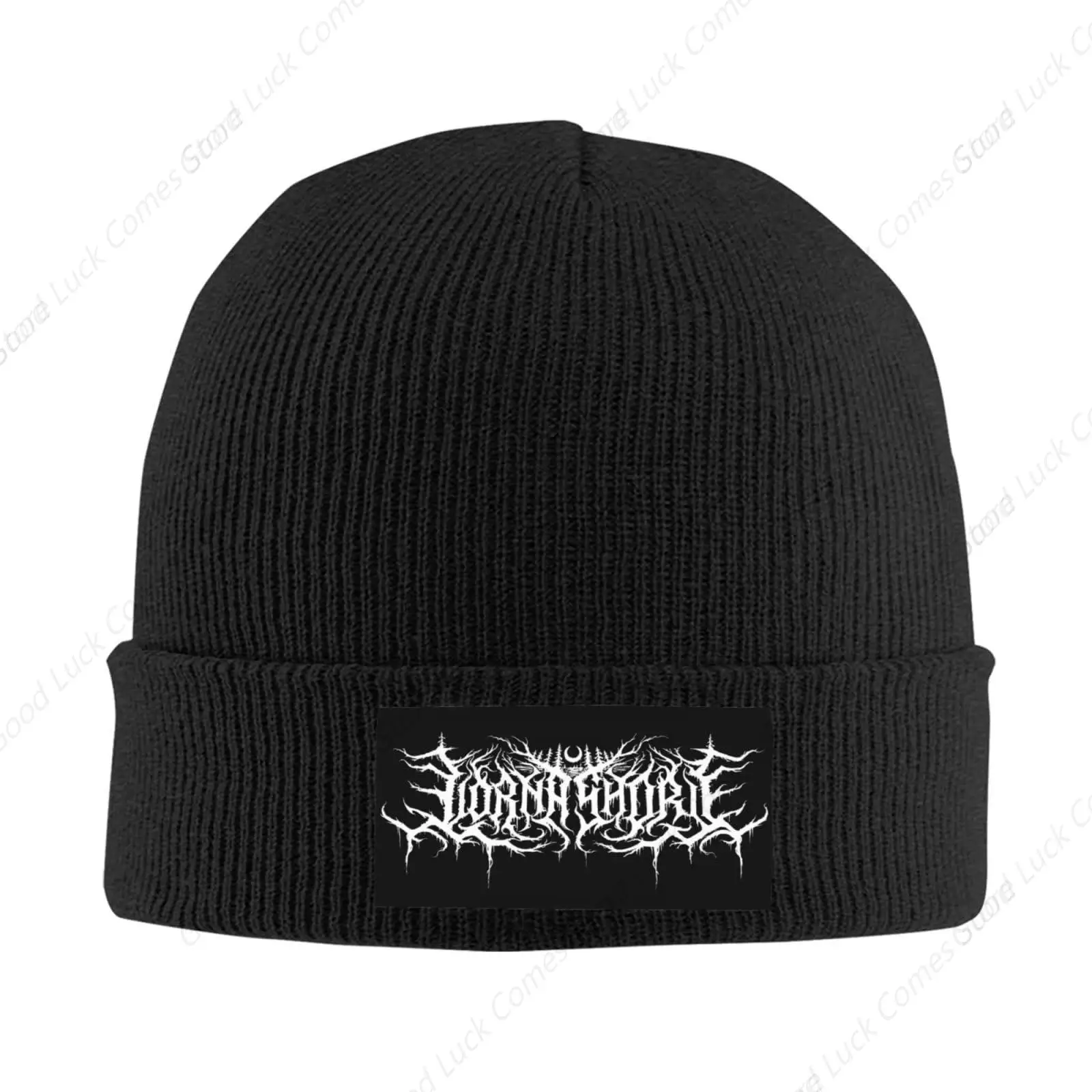 Lorna Singer Shore Band Beanie Hat Knit Hat Slouchy Beanie Skull Caps for Men Women Casual Headwear Black