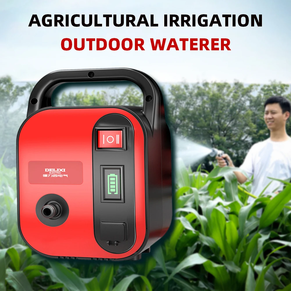 12V Portable Rechargeable Sump Pump for Agricultural Irrigation Outdoor Garden Farm Watering System