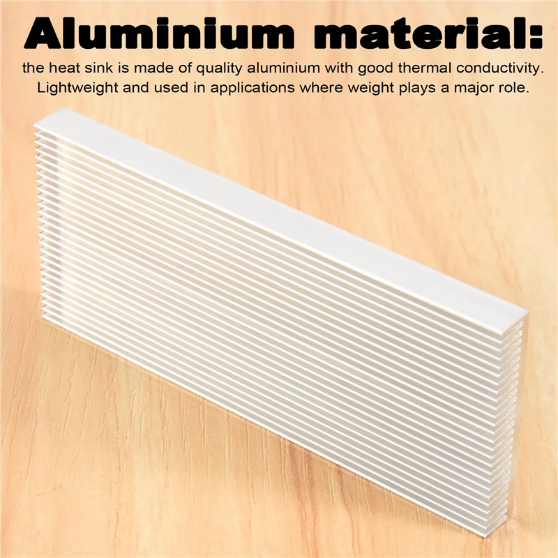ABKI-алюминиевый радиатор для светодиодного усилителя высокой мощности, транзистор 100X41x8 мм