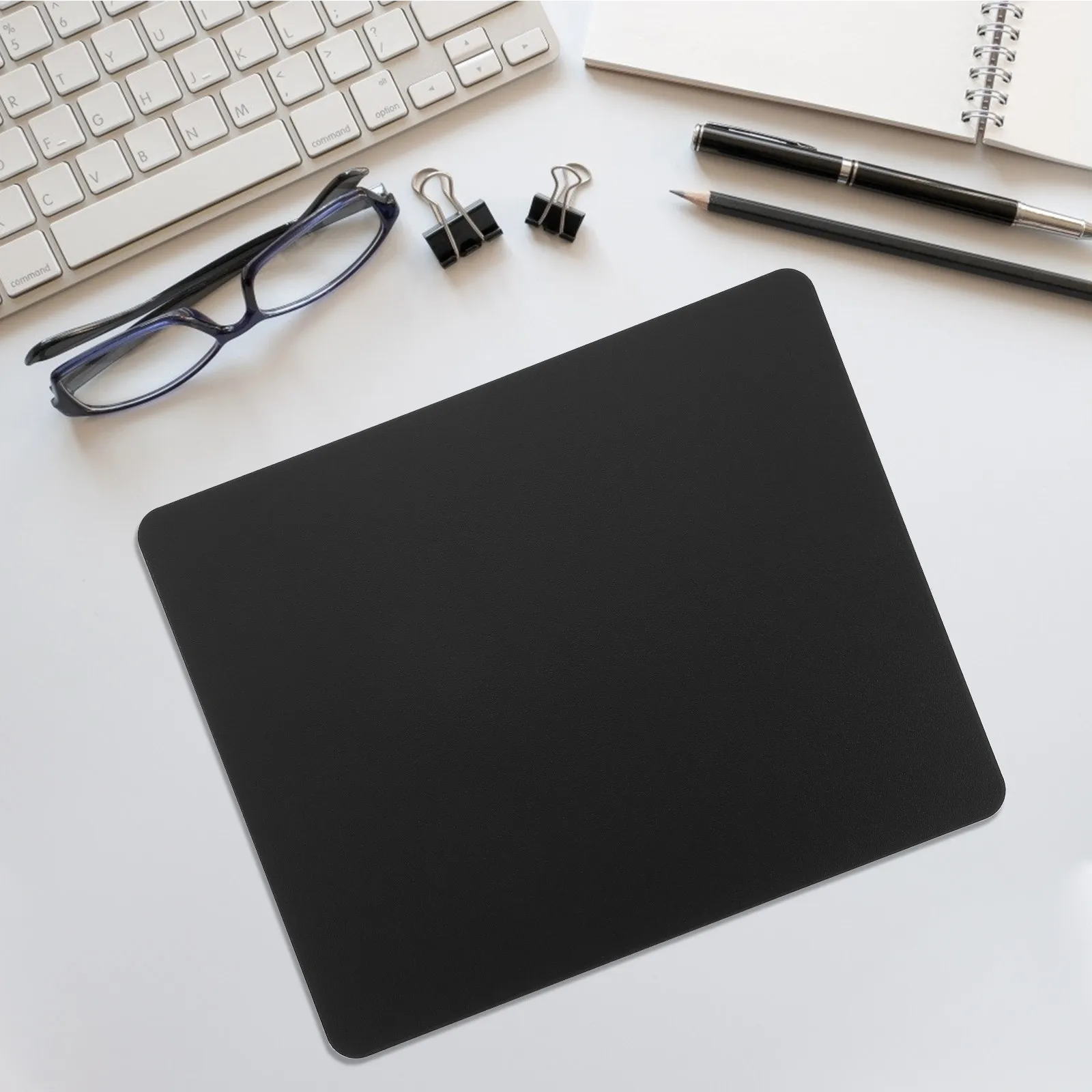 Premium Aluminum Alloy Mouse Pad Square Design Double-Sided Non-Slip Surface Ergonomic Comfort for Gamers and Office Workers