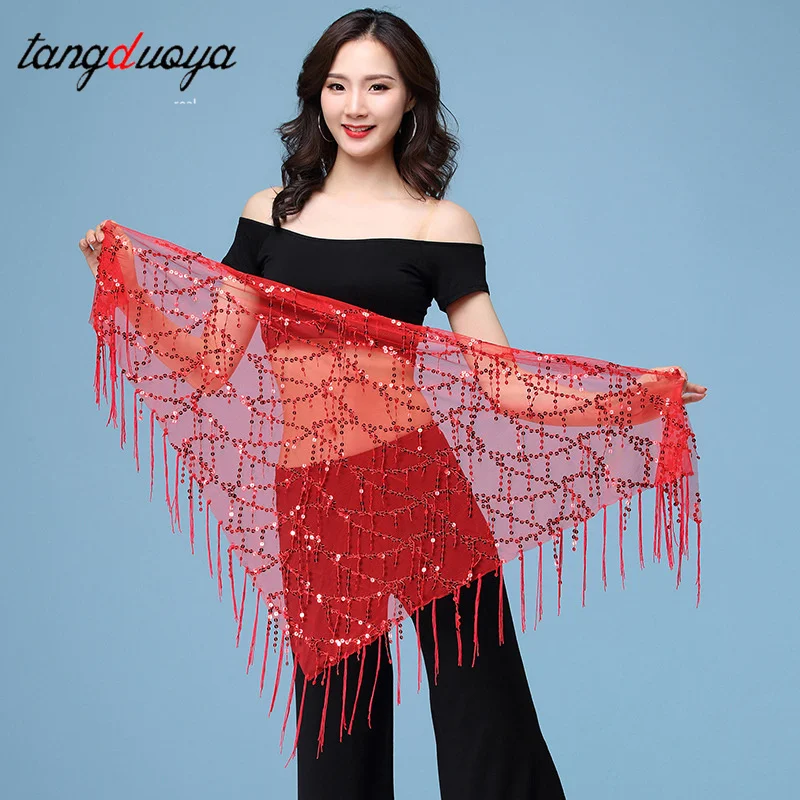 

Новый стиль, костюмы для танца живота, блестки, кисточка, индийский шарф для танца живота для женщин, пояс для танца живота, 13 видов цветов