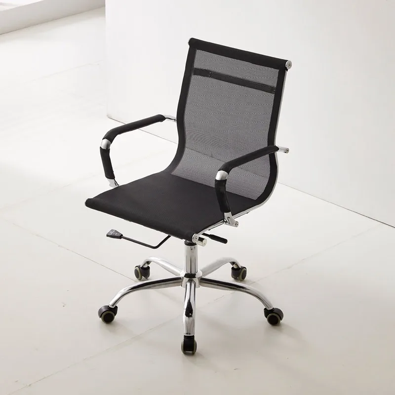 Office Chair Breathable Mesh Swivel Rolling Height Adjustable with Wheels  Bow Base Ergonomic Home Computer Sturdy Construction
