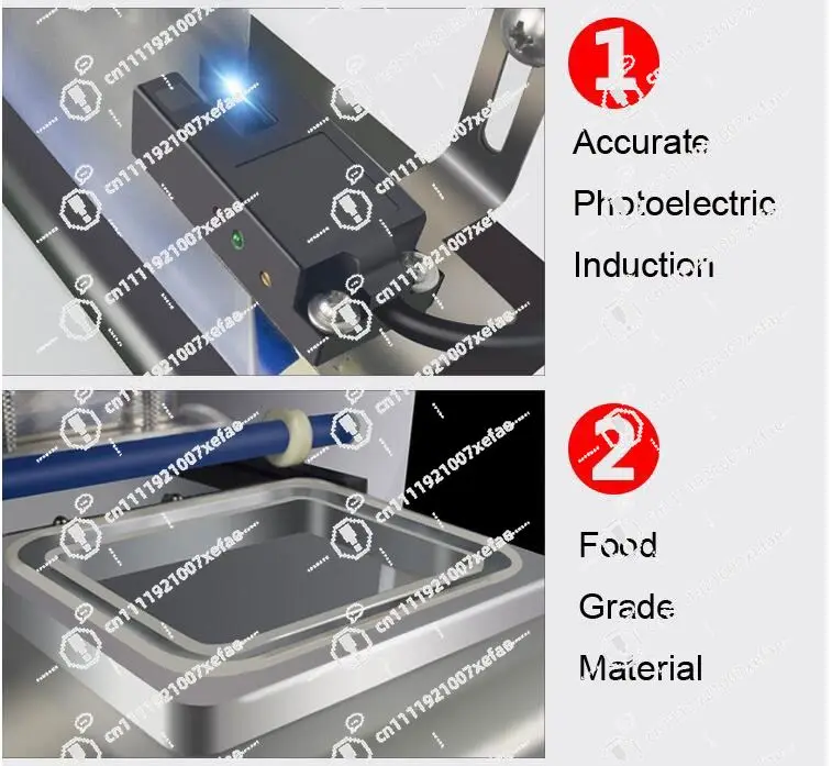 Electric aluminum foil takeaway lunch box heat sealing machine commercial packaging semi-automatic