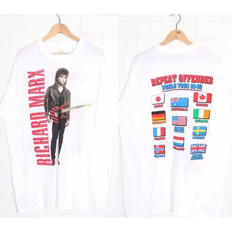 Vintage Richard Marx 1989 Repeat Offender World Tour T-Shirt 16D384