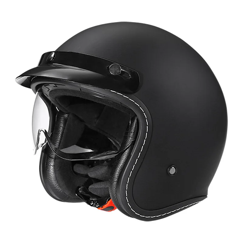 

RHR Retro Motorcycle Helmet Electric Vehicle Helmet DOT ECE Certified Helmet Motorcycle Hard Hat casco moto casco perro