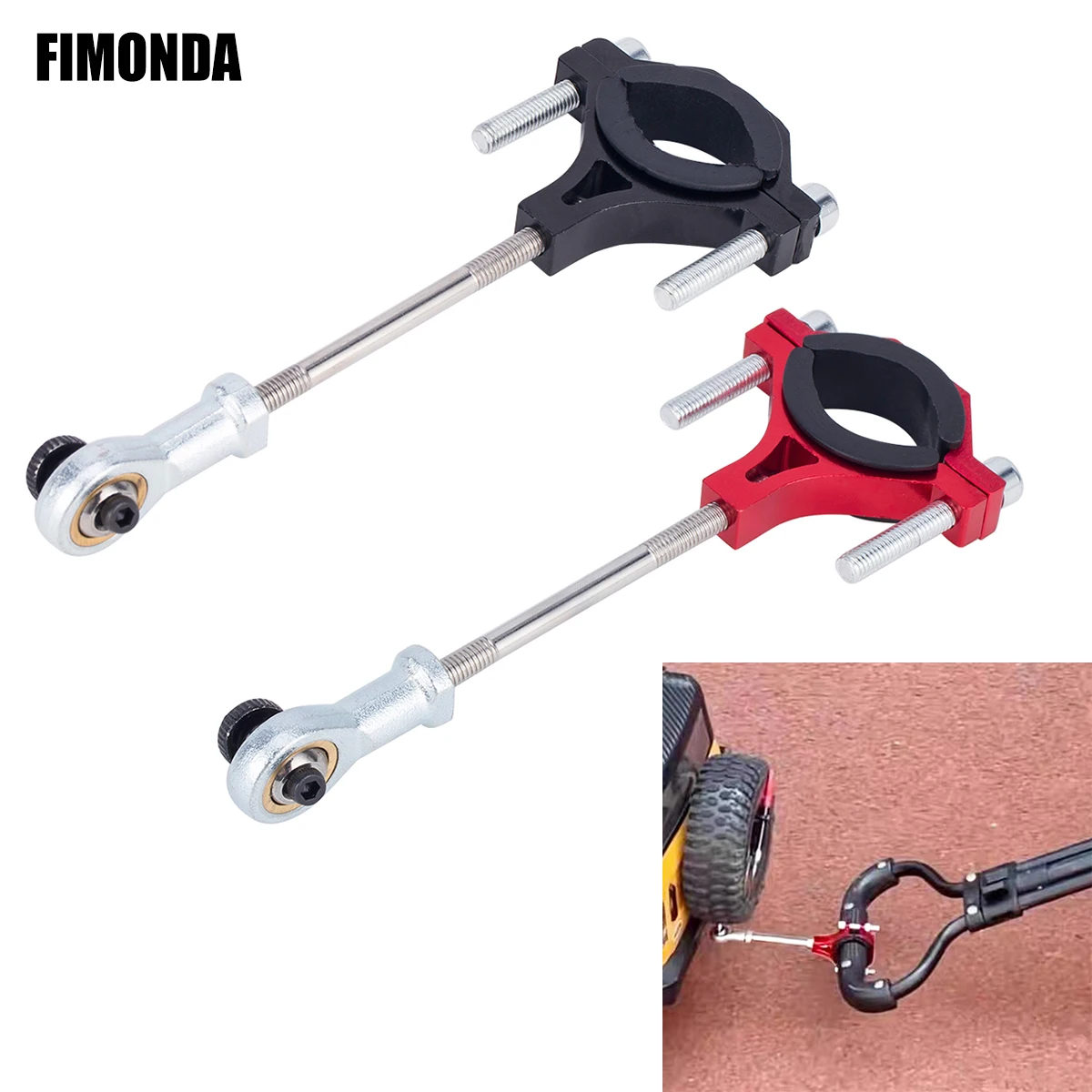 1Pcs  Aluminum Trailer Hook for TRX4 Traxxas SCX10 - Compatible with 1/7 1/8 1/10 RC Crawler Cars - Camping Vehicle Upgrade Part