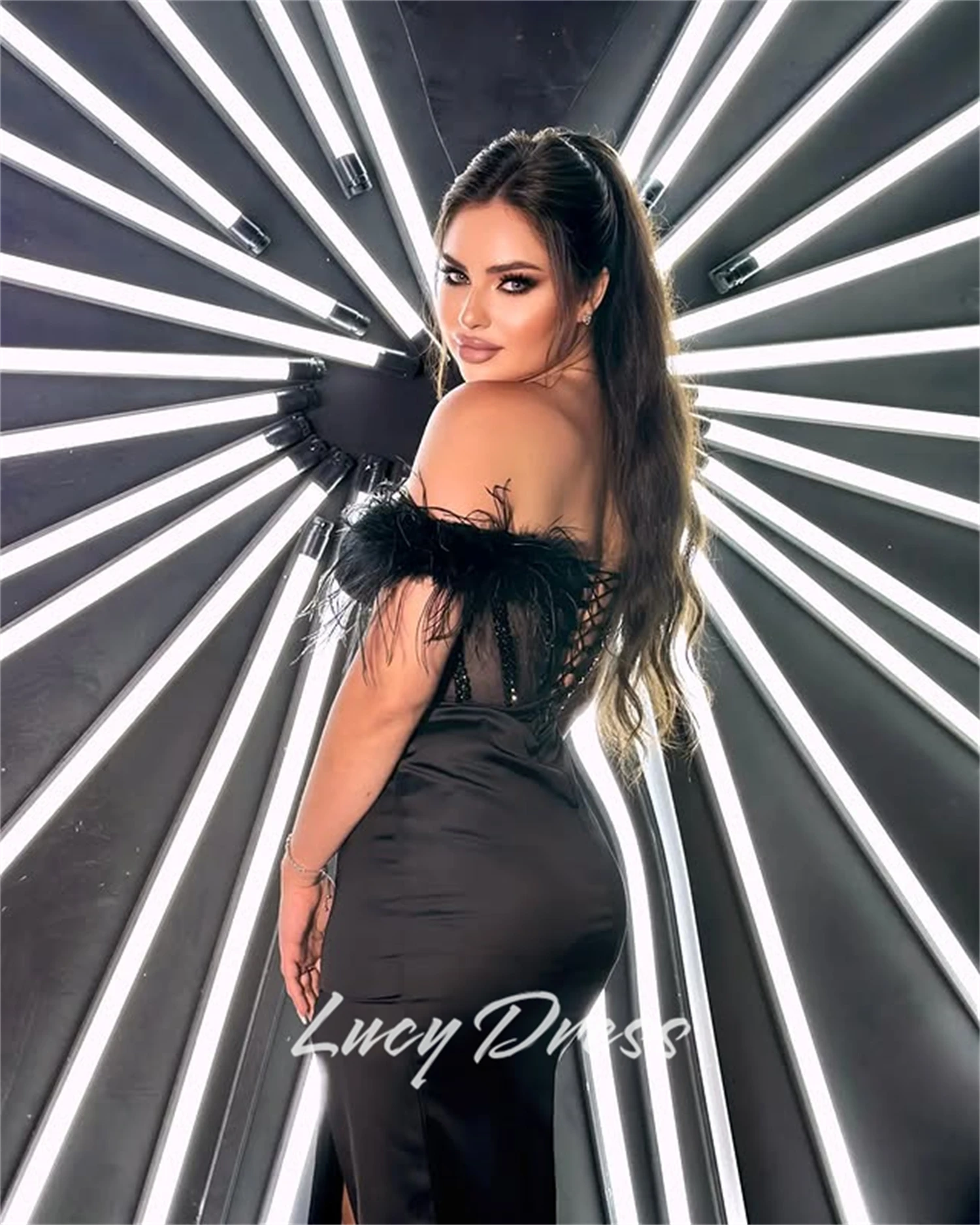 루시 맞춤형 파티 드레스 특별 행사 드레스 인어 댄스 파티 드레스 드레스 갈라 파티 드레스 칵테일 드레스 이브닝 드레스