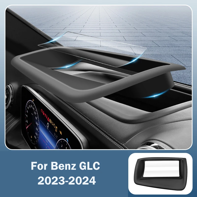 For Mercedes Benz GLC 2023 2024 400e X254 MK2 HUD Car Protective Cover Head-Up Display Dust Cover Frame Windshield Accessorie