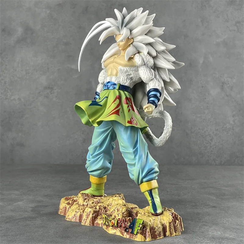 24CM Dragon Ball Z Son Goku Figure DBZ Super Saiyan 5 Anime Ssj5 Figurine Pvc Statue Collectible Desktop Model Doll Gift Toy