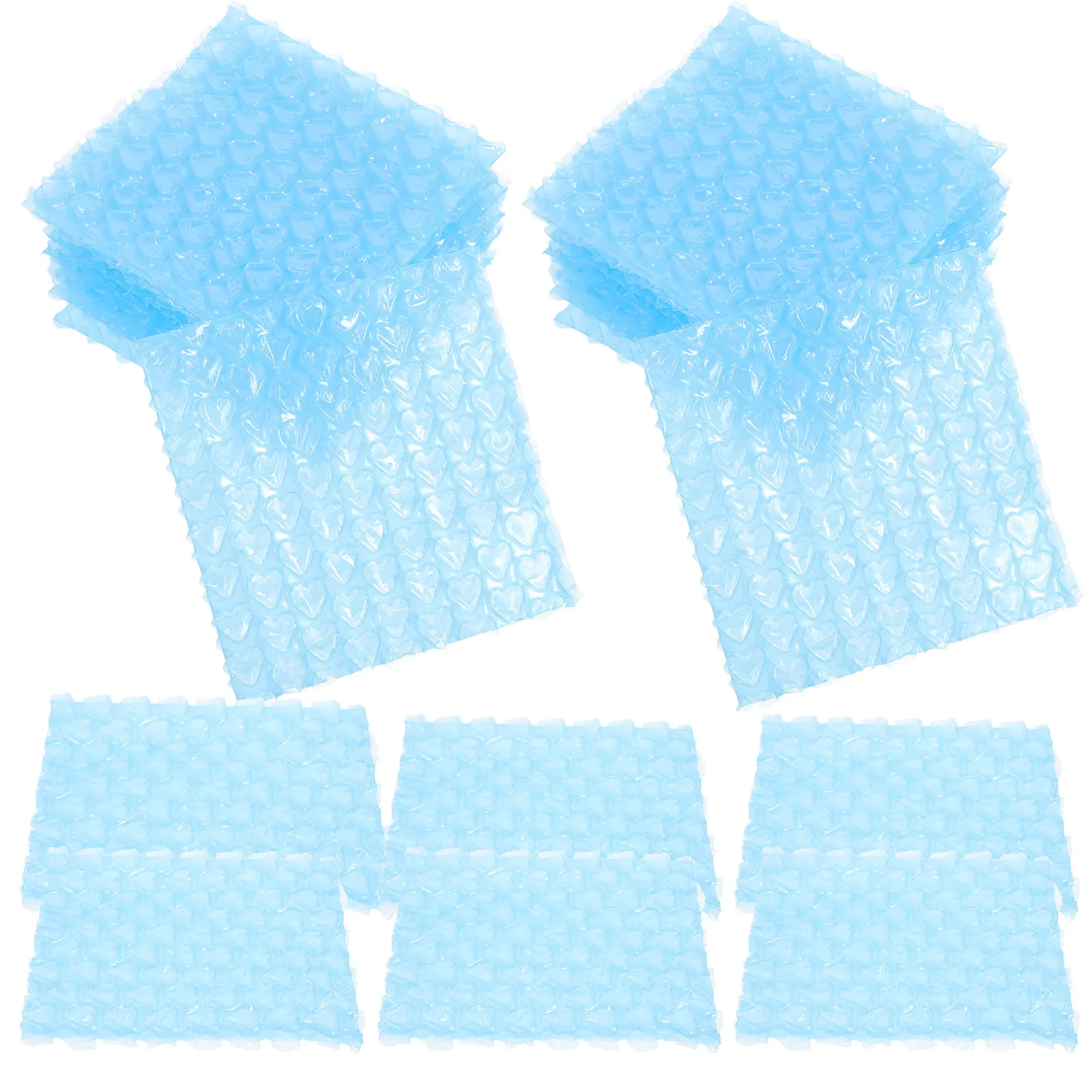 60Pcs Heart Design Bubble Pouches Extra Protective Bubble Cushioning Bags for Transporting Trinkets Collectibles Moving