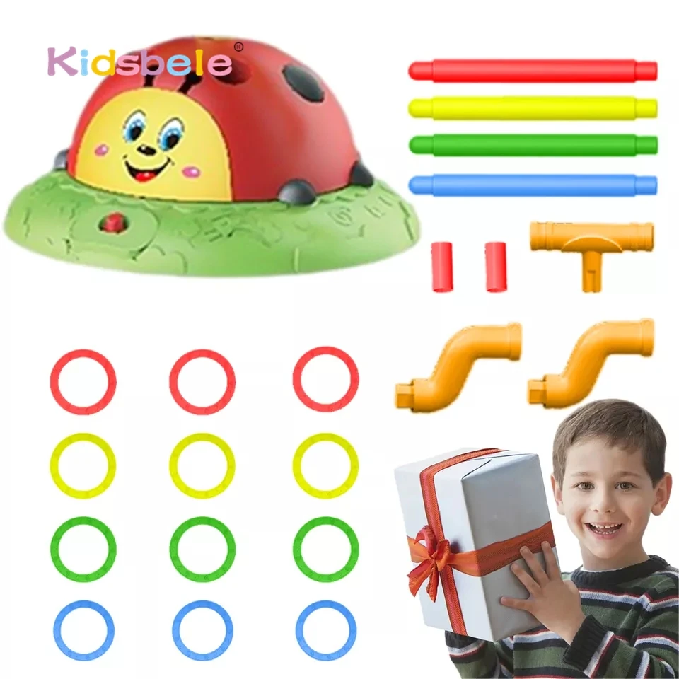 Outdoor 3-in-1 Multi-functional Game And Sports Machine Rocket Launcher Rotating Ring Game Rotating High Jump