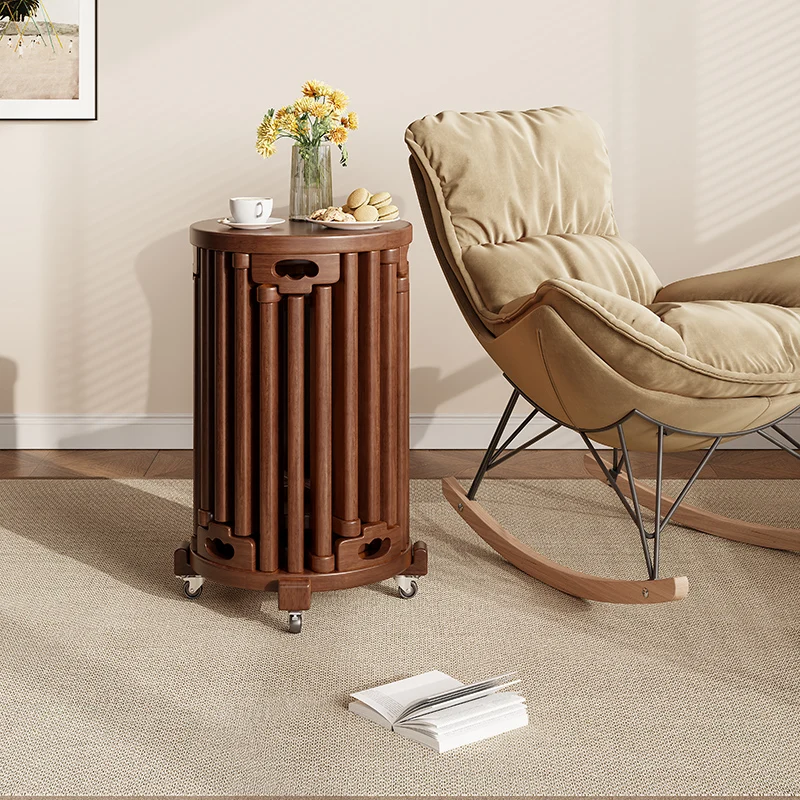 Factory direct sales six-in-one stool can be stacked solid wood stacked music round stool household spare dining table stacked s