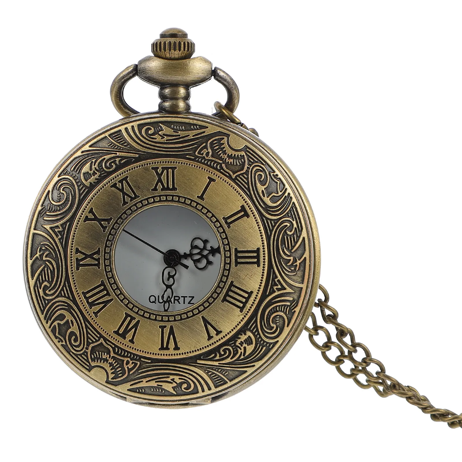 1Pcs Sophisticated Pocket Watch Vintage Pocket Watch with Exquisite Craftsmanship Easy Carry Simple Decoration Set Off Your