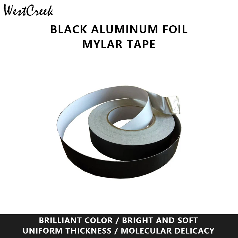 AL7650 Matte Black Coated Conductive Aluminum Foil Mylar 50 Square meter