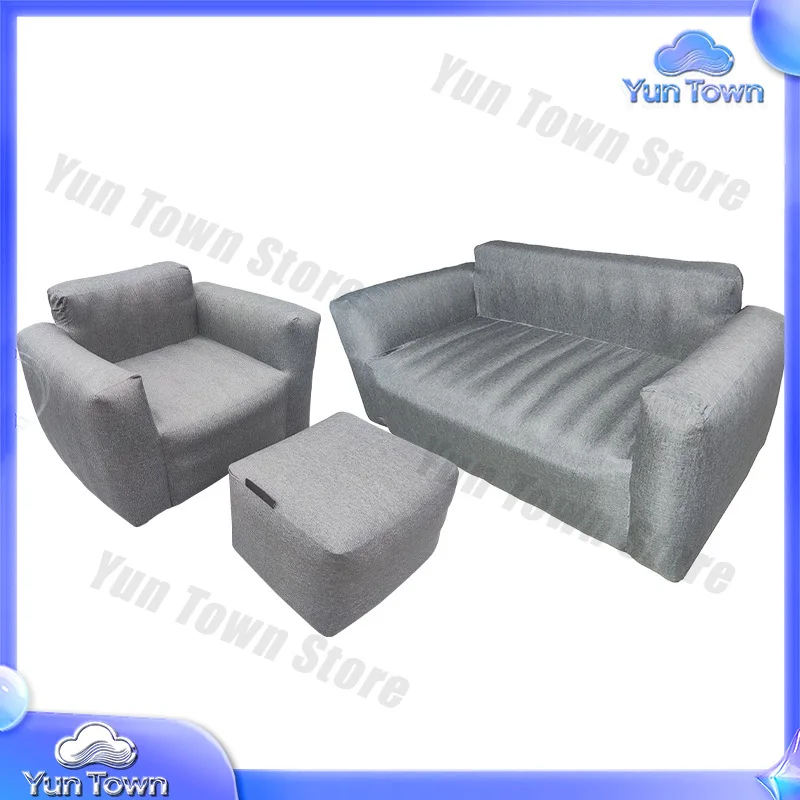 Popular Outdoor Outdoor Multifunctional PVC Inflatable Sofa Folding Living Room Furniture Set