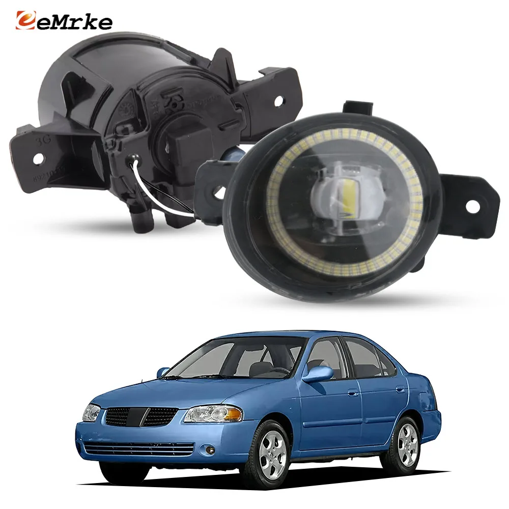 

Светодиодные противотуманные фары Angel Eye 30W DRL, аксессуары для автомобилей Nissan Sentra (B15) V 2005 2006 2007, левая и правая стороны