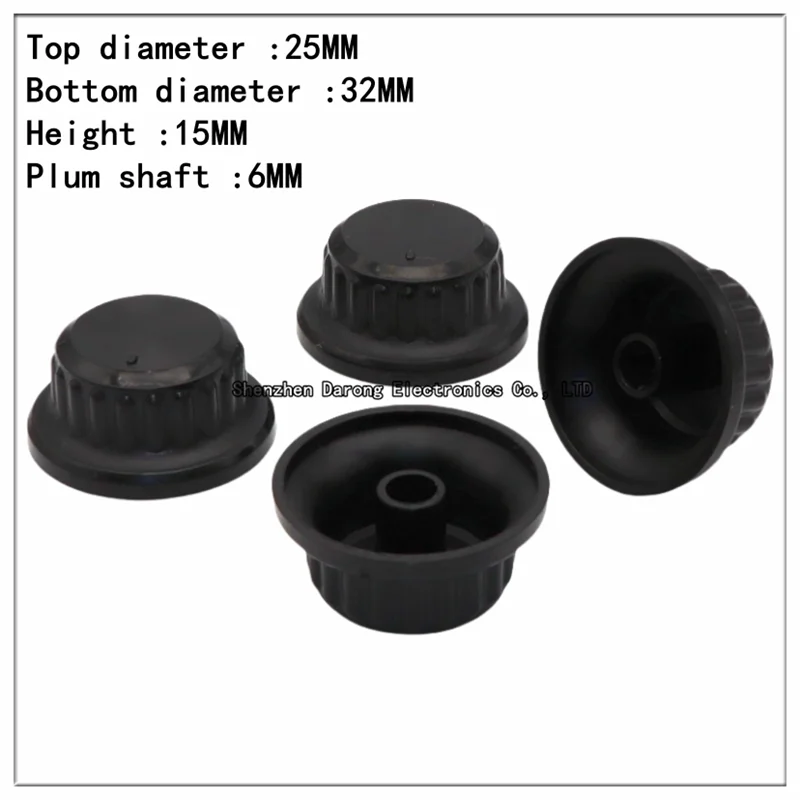 32×15 straw hat type plastic knob cap Potentiometer encoder cap Volume adjustment cap Electronic instrument switch spinner