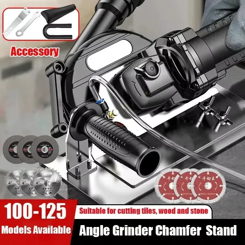 Angle Grinder Cutting Tiles Stand 100-125type Attachment Stone Trimming Bracket 45 Degree Ceramic Tile Chamfering Support Tools
