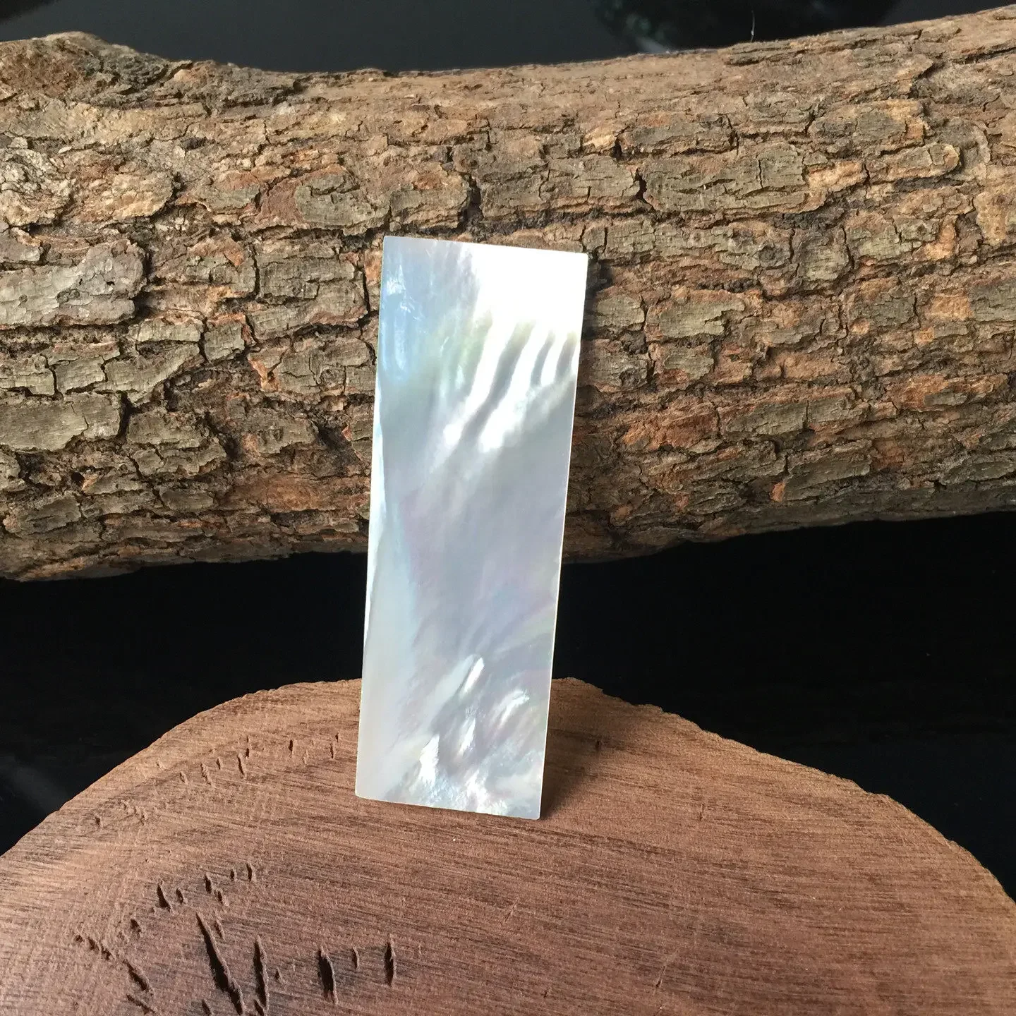 60mm×20mm Thick 1MM White Abalone Mother-of-pearl Inlay Sheet Hand-carved And Embedded DIY Accessory Decorative Material
