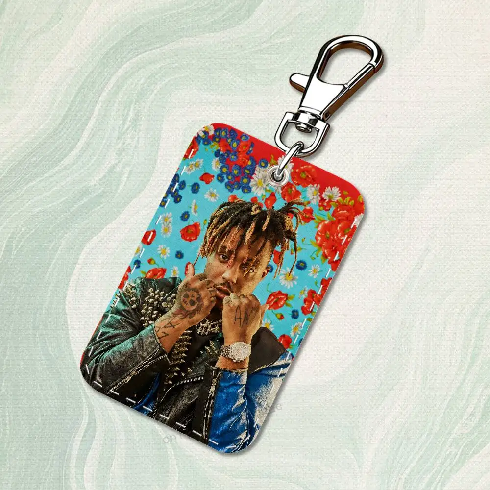 Rappeur j-juice w-wrld Cool étui pour cartes d'accès personnalisé porte-carte en cuir porte-clés porte-clés étui pour cartes de transport cadeaux