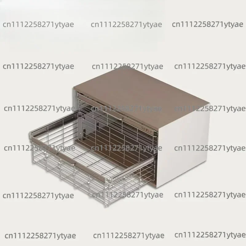 SHELF Metal Open Frame Modular Pull-Out Storage Basket - Wardrobe Functional Accessories