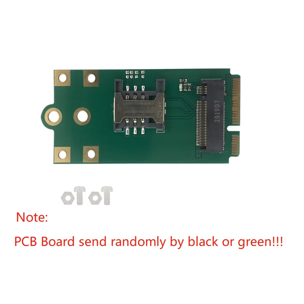4G 5G M.2 إلى MINIPCIE لوح مهايئ لوحات دارات مطبوعة مع فتحة للبطاقات SIM مناسبة لوحدات المفاتيح 52*30 مللي متر/42*30 مللي متر B