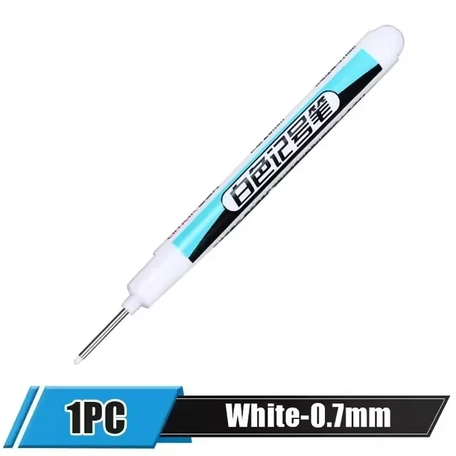 0,7/1,0/2,5 mm weiße Permanentmarker, Farbstifte für Holz, Stein, Kunststoff, Glas, Metall, Leinwand, Keramik, Kunstbedarf