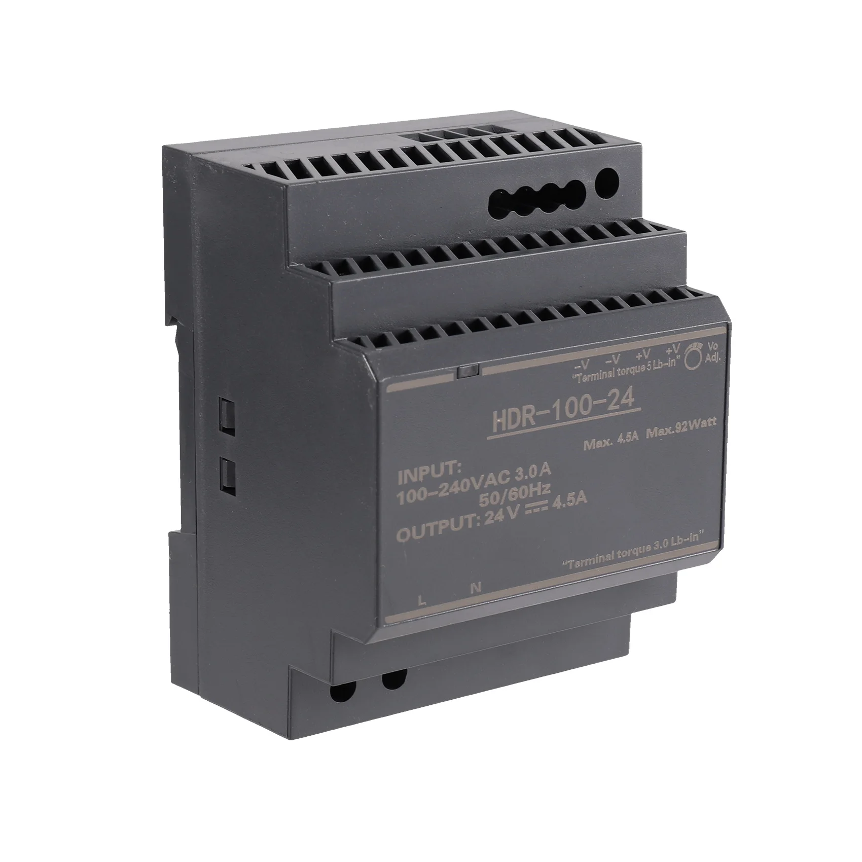 100W 4.5A 24V Ultrathin HDR Switching Power Supply Rail Type Transformer
