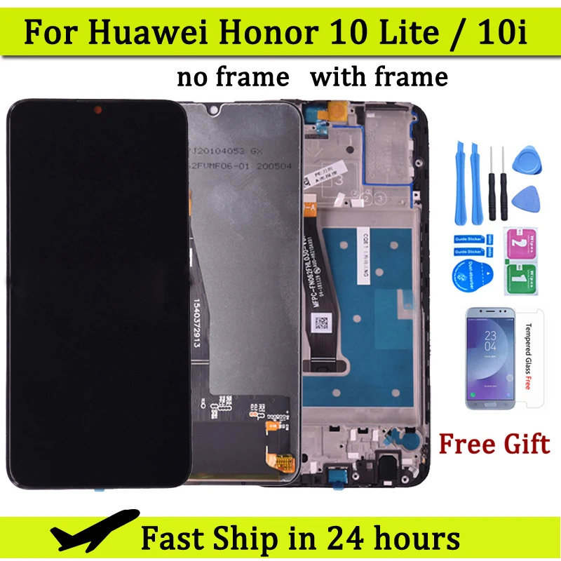 For Huawei Honor 10 lite LCD Display with Touch Screen Digitizer Assembly With Frame For honor 10i HRY-LX1 LCD