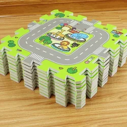 Baby Climbing Play Mat Car Traffic Track Map EVA Foam Game Mat Children's Puzzle Carpet Children's Educational Toys Gifts