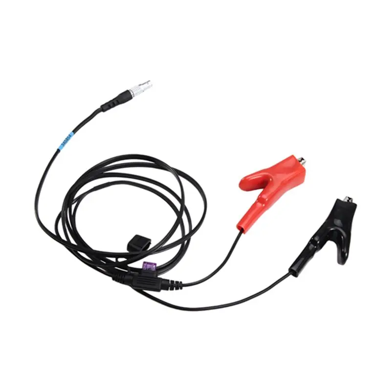 B68C Power Cable For Leica TPS1200 TPS2003 TS10 TCRP1203- 565854 Station 0B 5-Pin Connector To Alligator Clips