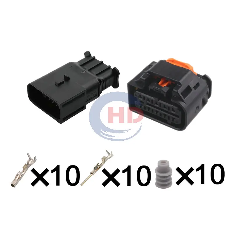 

1-20 sets 10 Pin Headlight Harness Connector 1801606-1 1801600-1