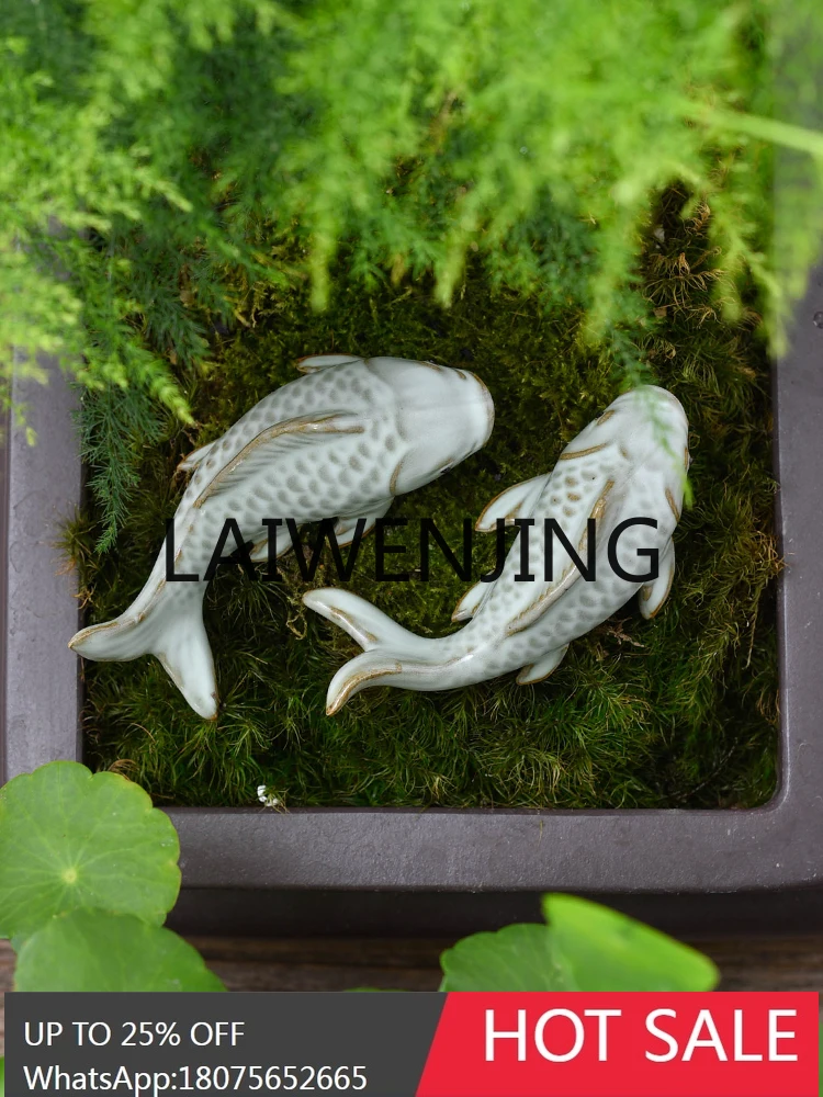 Tea Utensils Pisces Playing Water Fine Carve TOrnament Blooming Tea Playing Supportable