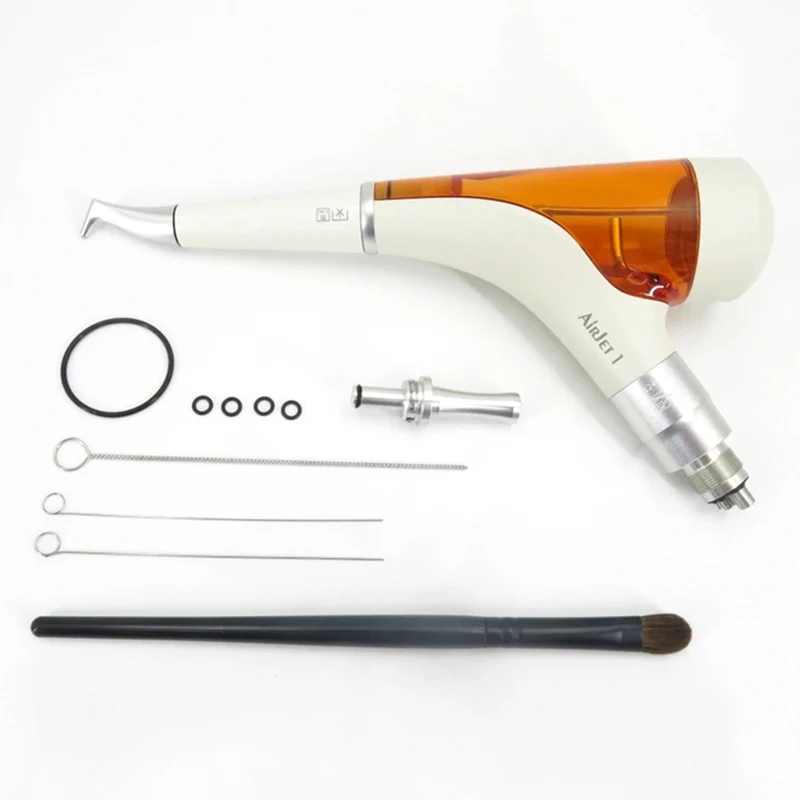 VVDental Professional Air Jet Dental Polisher 4/2 Holes with 360° Rotatable Head for Periodontal Care - Dental Air Polisher