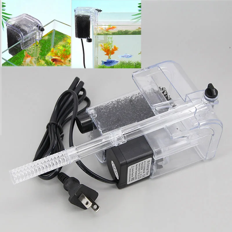 Bombas purificadoras de agua sumergibles de oxígeno 3w Mini filtro de tanque de peces para accesorios de acuario pecera AC 220V 110V enchufe de EE. UU. k K5