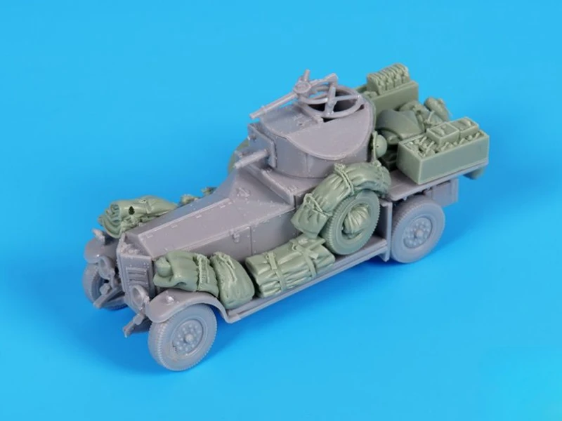 1/72 Scale Die-Cast Resin Model Assembled Kit Pattern 1920 Accessories Set (No Car) Unassembled and Unpainted