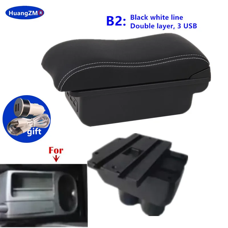 Voor VW Touran Caddy Armsteun Doos Voor Volkswagen VW Touran Caddy Centrale opbergdoos Interieur Gewijd Retrofit Auto Accessoires