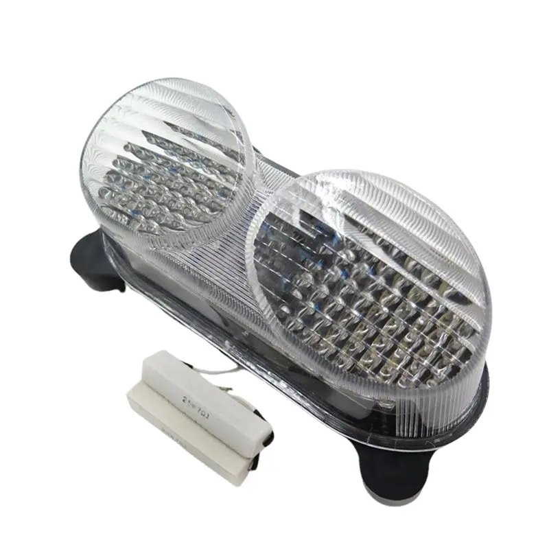 Steady Brake Tail Light LED Taillight For Kawasaki ZZR600 ZX900 ZX-6R ZX-9R ZR7S With Integrated Turn Signal Indicators