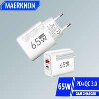 PD 65W GaN USB C Charger Fast Charging QC3.0 Type C Mobile Phone Charger For Iphone 12 13 14 Pro Xiaomi 12 13 Samsung Huawei