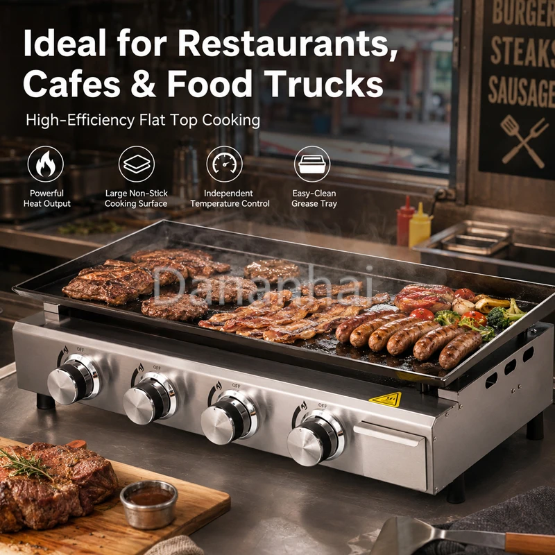 Commercial Stainless Steel Gas Barbecue Stove Multifunctional for Chicken Chops Bread Vegetable Frying And Baking Oven
