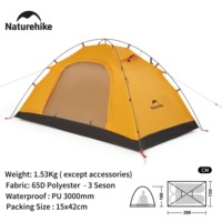 Naturehike 2 person camping tent easy to build super light beach tent outdoor hiking backpack tent