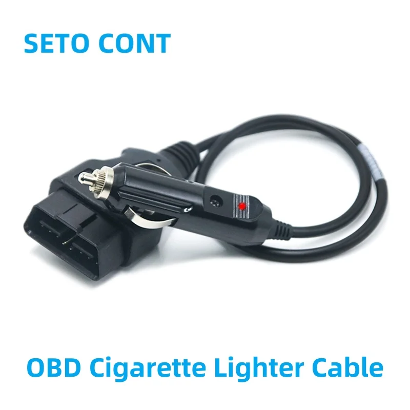 30 سنتيمتر الذاكرة التوقف إمدادات الطاقة في حالات الطوارئ obd كابلات الموصلات الذكور 16 دبوس إلى سيارة ولاعة السجائر obdii مركبة إمدادات الطاقة #4