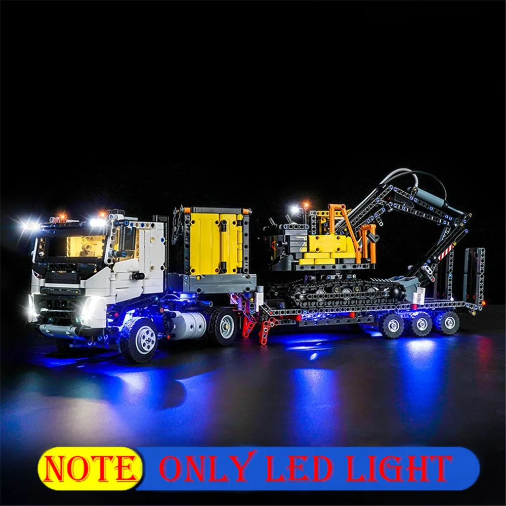 Lighting Set For 42175 FMX Truck EC230 Electric Excavator Not Building Block(Only Led Light Kit)