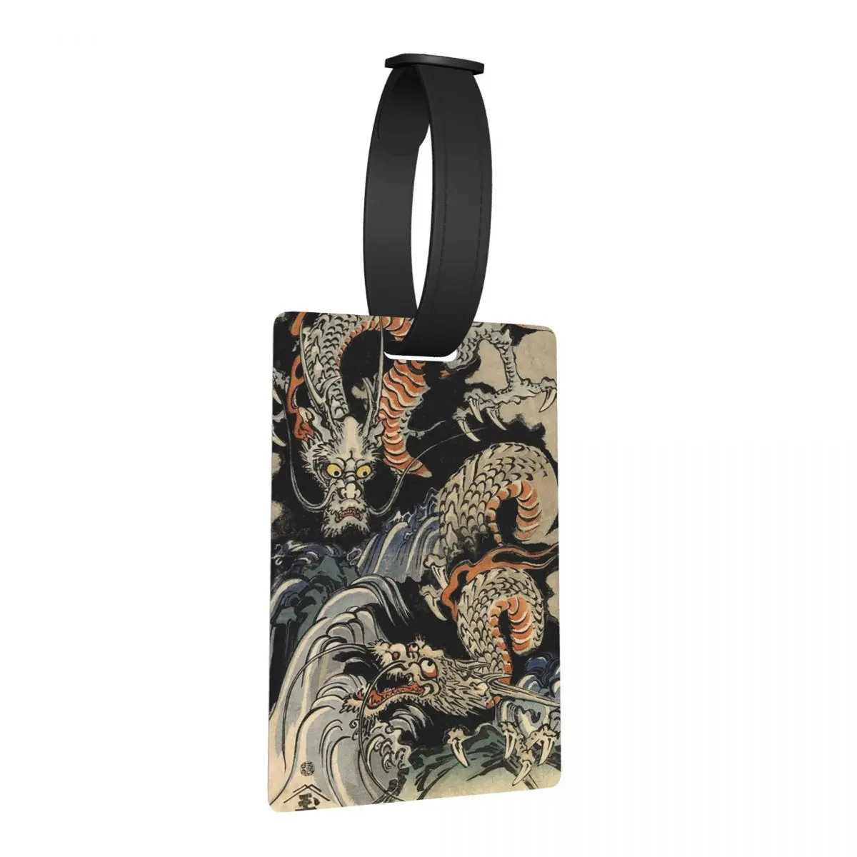 

Utagawa Kuniyoshi-драконы, багажные бирки, аксессуары для чемодана, дорожная мода, багажная бирка, держатель этикетки, идентификационное имя, адрес