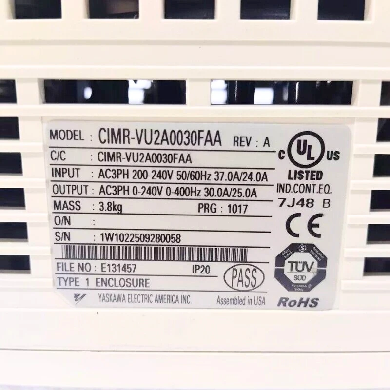 New Yaskawa CIMR-VU2A0030FAA Inverter In Stock Fast Shipping
