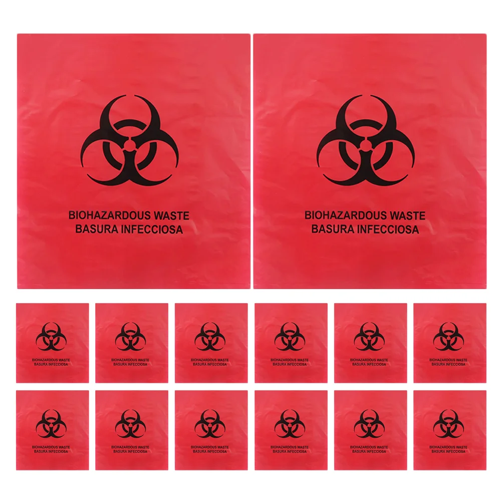 

20 Pcs Medical Waste Bag Infectious Trash Liners Hospital Grade Disposal Bags Bin Garbage Can Hazardous Hdpe Small