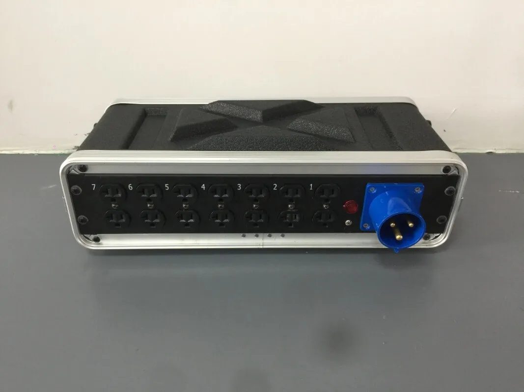 Aluminum single Phase Power Distributor Box Edison Power Distri Box for Stage