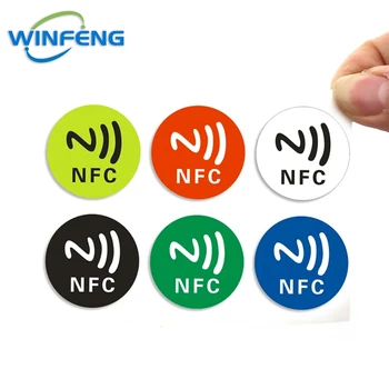 6 adet/takım NFC Etiketi Etiket Programlanabilir Yeniden Yazılabilir 13.56 MHZ RFID Etiketleri Ntag 213 NFC Çip Samsung Cep Telefonu için NFC Ödeme