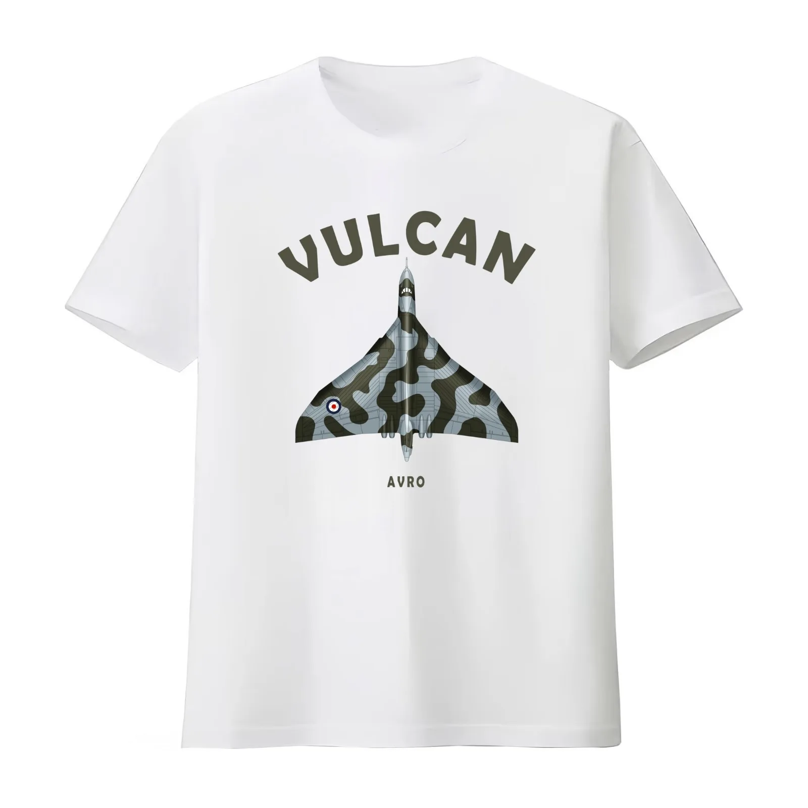 The Vulcan Bomber Blueprint T-Shirt Summer Casual Cotton Tee Oversized Streetwear Tops Vintage Graphic Print 100% Cotton