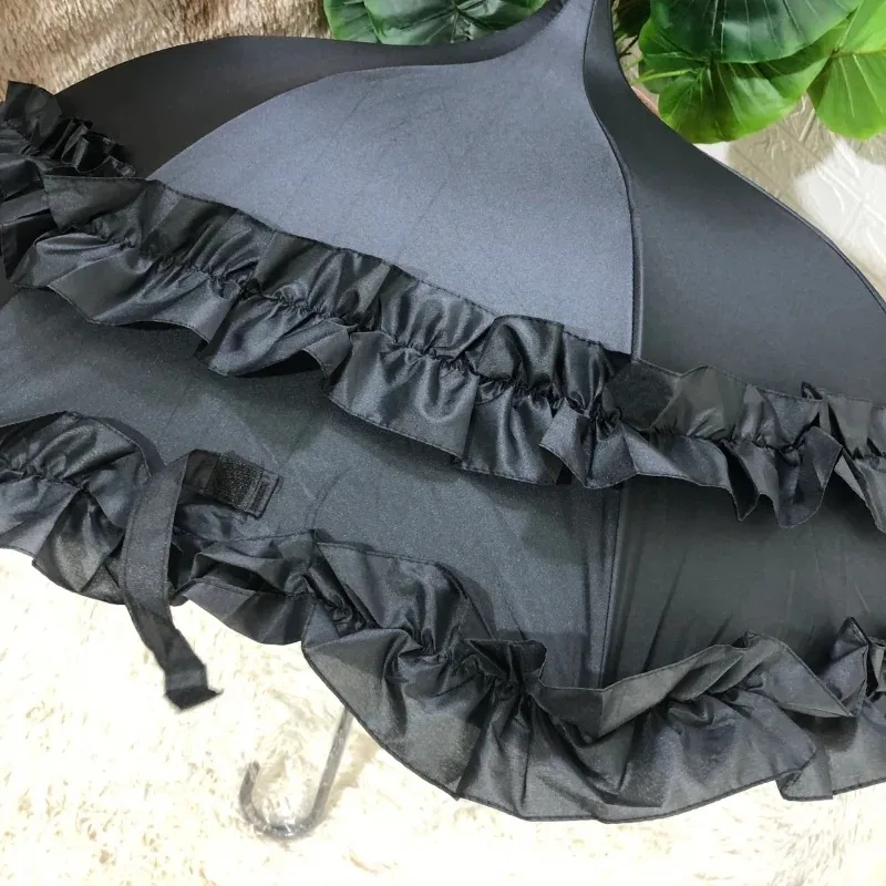 Lolita Cute Umbrella Holder Long Sunshades Shade Automatic Kawaii Umbrella Strong Uv Protection Sombrilla Umbrella Women